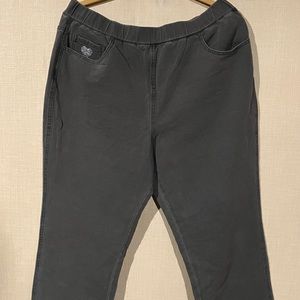 Quacker Factory Regular Straight Leg Pants/Dream Jeannes - L - Gray (#135)